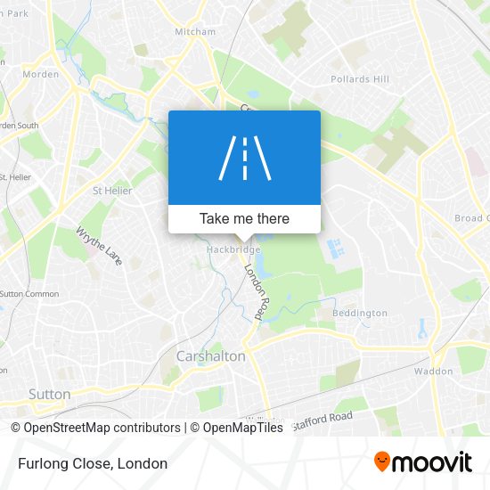 Furlong Close map