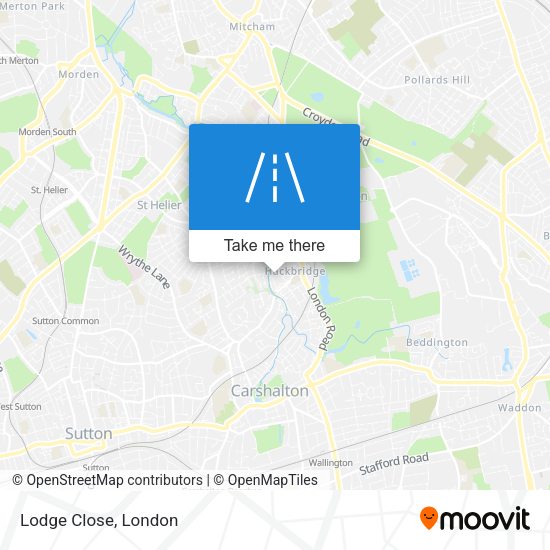 Lodge Close map
