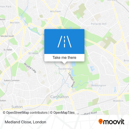 Medland Close map