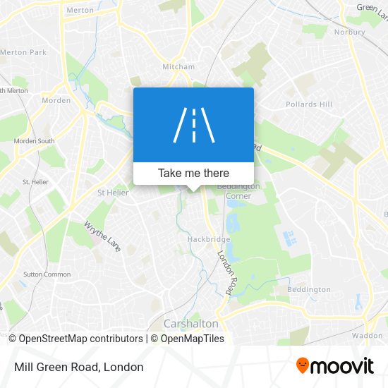 Mill Green Road map