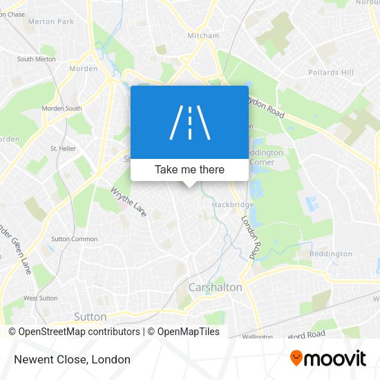 Newent Close map