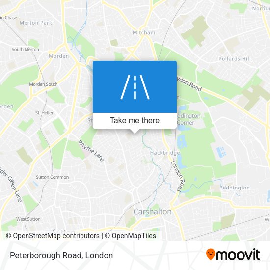 Peterborough Road map