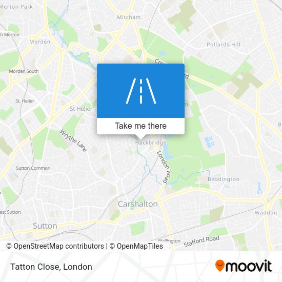 Tatton Close map