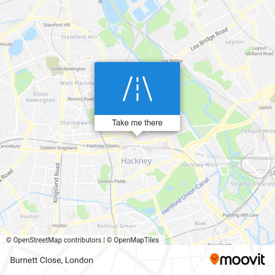 Burnett Close map