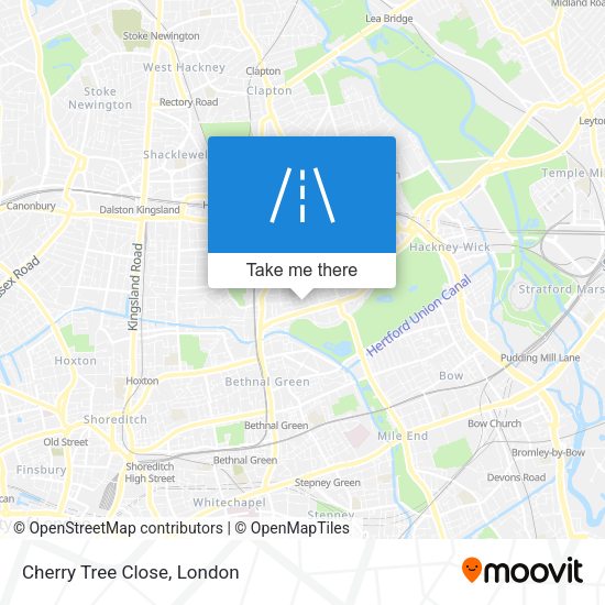 Cherry Tree Close map