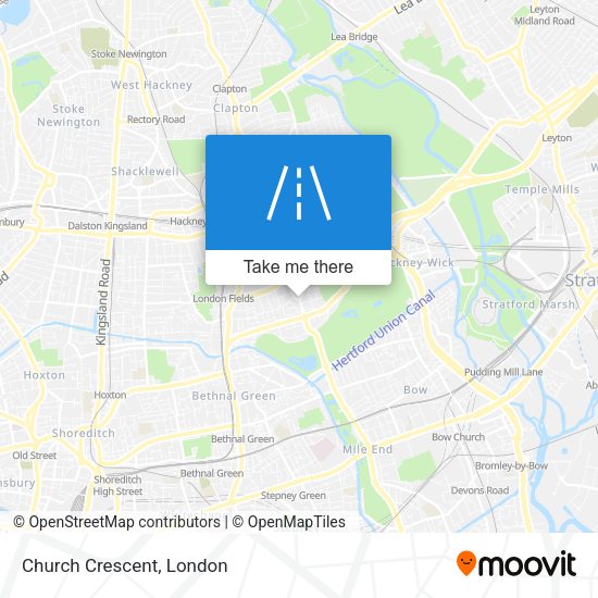 Church Crescent map