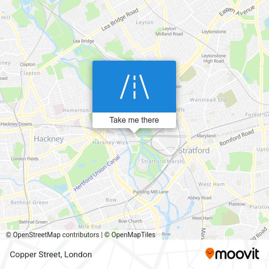 Copper Street map
