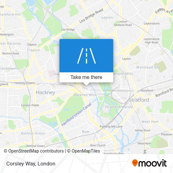 Corsley Way map