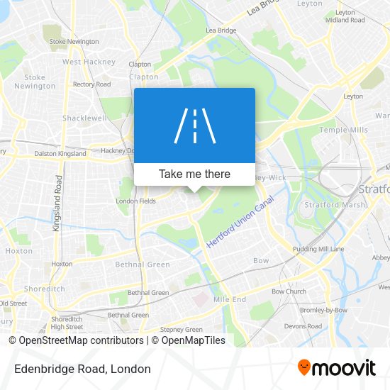 Edenbridge Road map