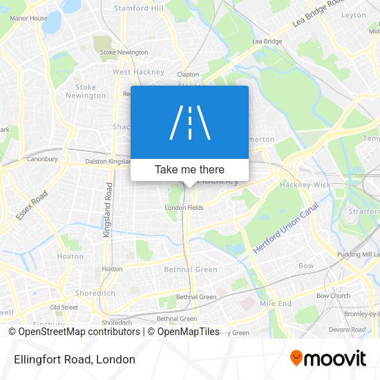 Ellingfort Road map