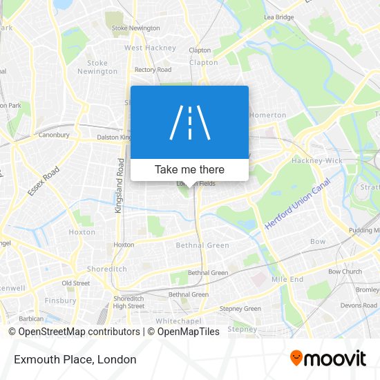 Exmouth Place map