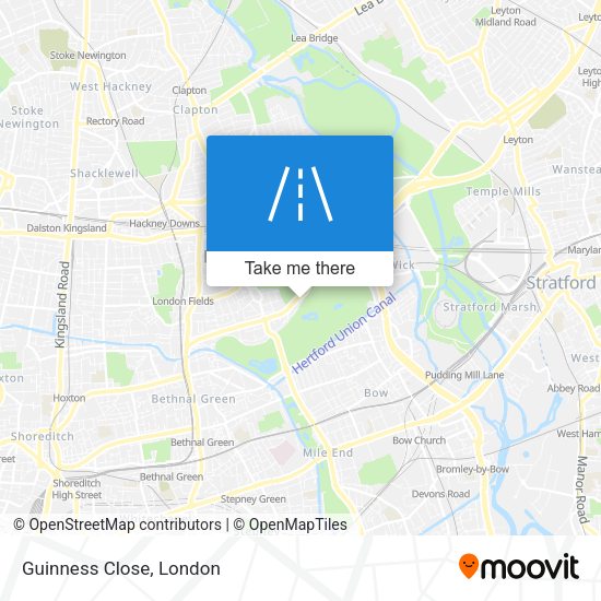 Guinness Close map