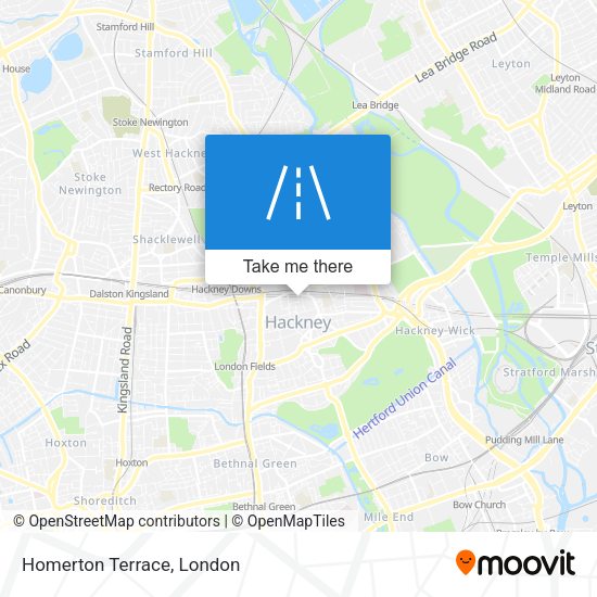 Homerton Terrace map