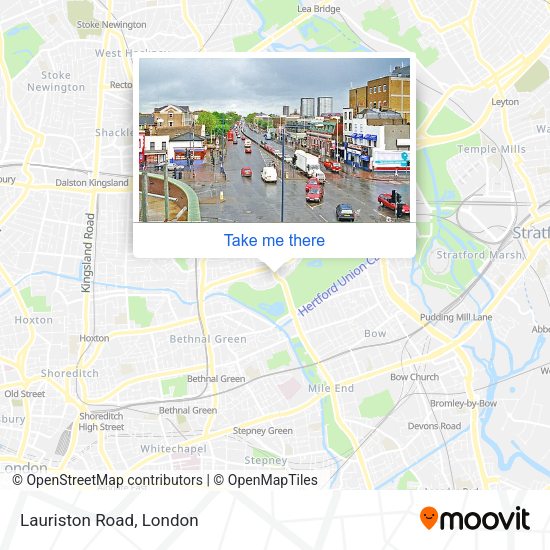 Lauriston Road map