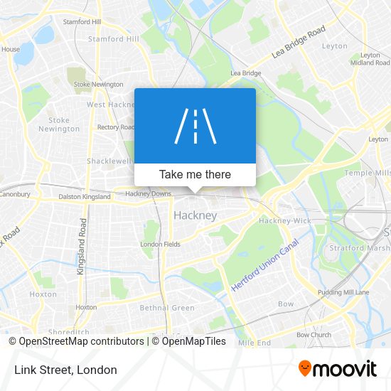 Link Street map