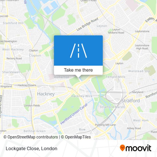 Lockgate Close map