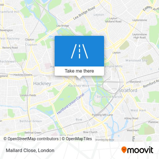 Mallard Close map