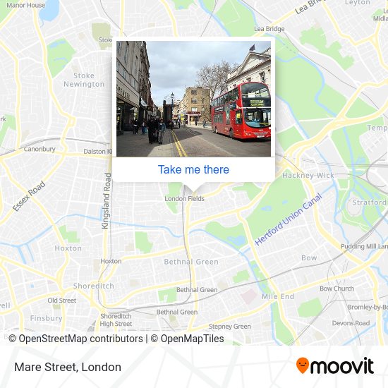 How to get to Mare Street, Hackney by bus, Tube, train or DLR?