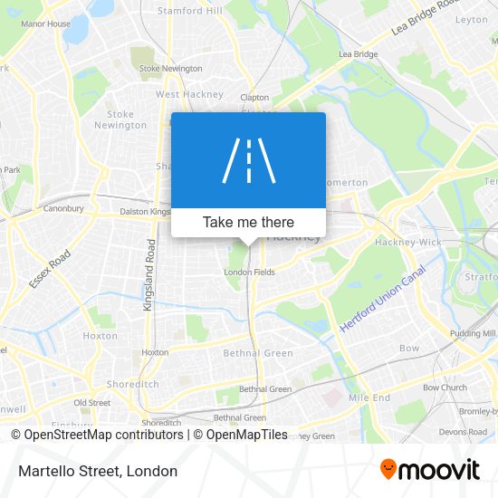 Martello Street map
