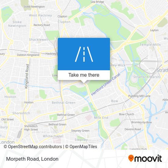 Morpeth Road map