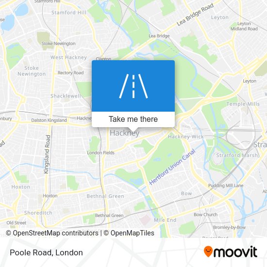 Poole Road map