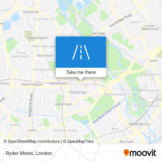 Ryder Mews map