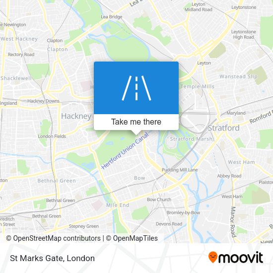 St Marks Gate map