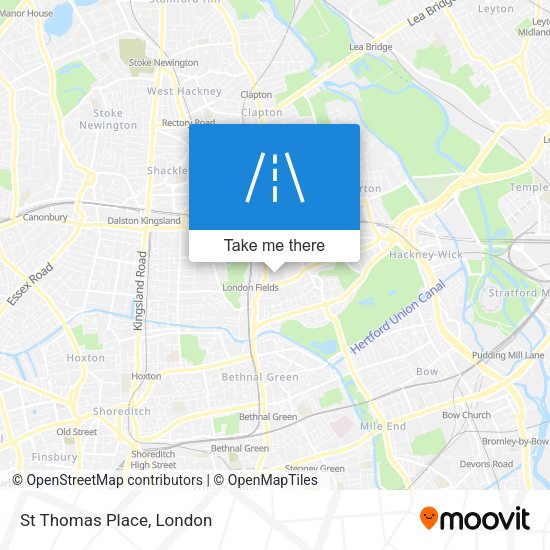 St Thomas Place map