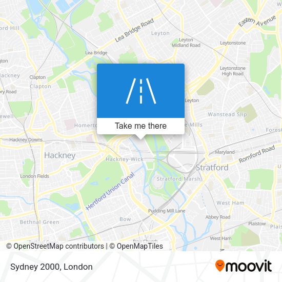 Sydney 2000 map