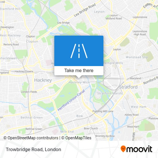 Trowbridge Road map