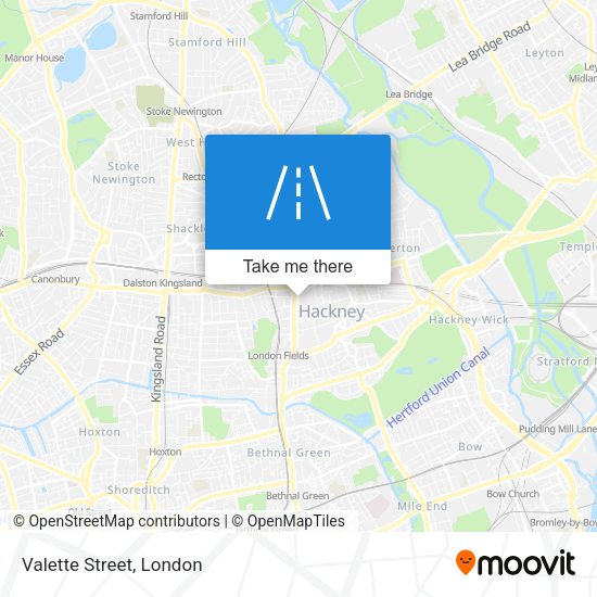 Valette Street map