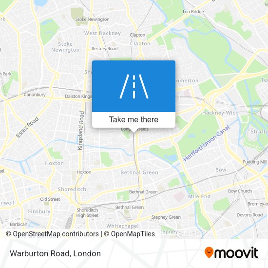 Warburton Road map