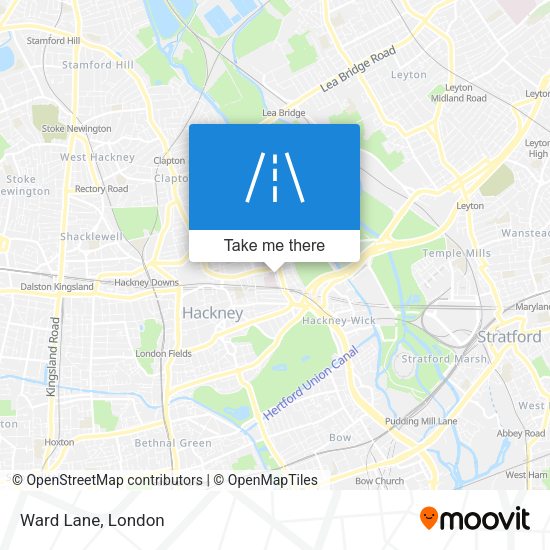 Ward Lane map