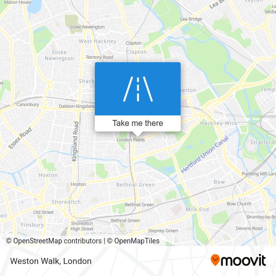 Weston Walk map