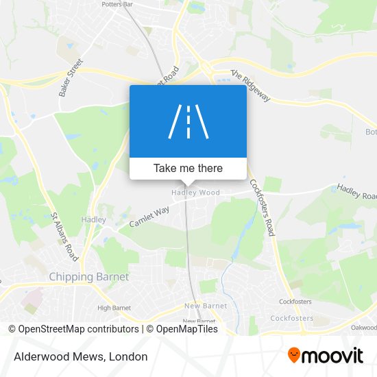 Alderwood Mews map