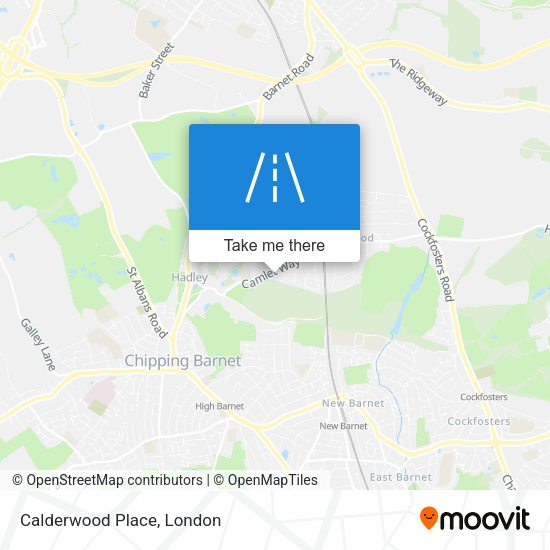 Calderwood Place map