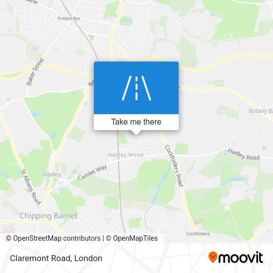 Claremont Road map