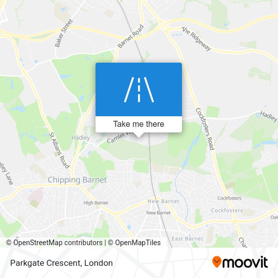 Parkgate Crescent map