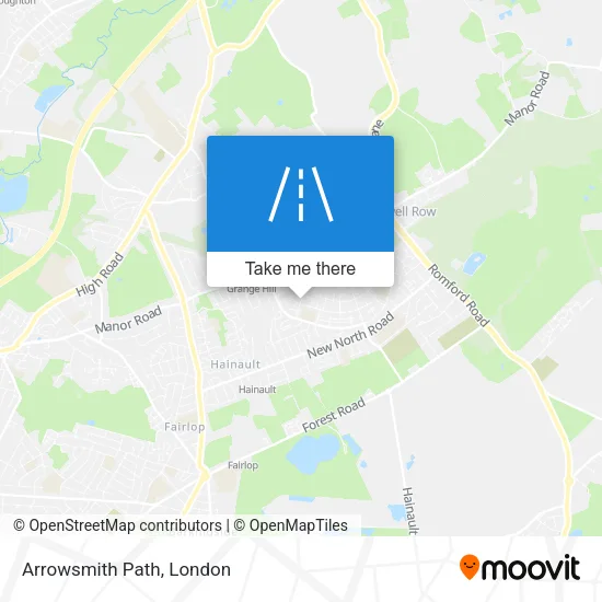 Arrowsmith Path map