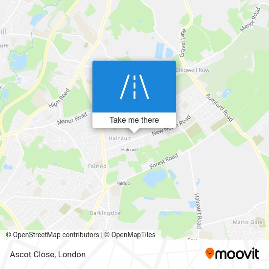 Ascot Close map