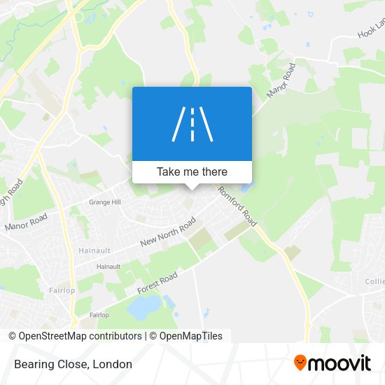 Bearing Close map