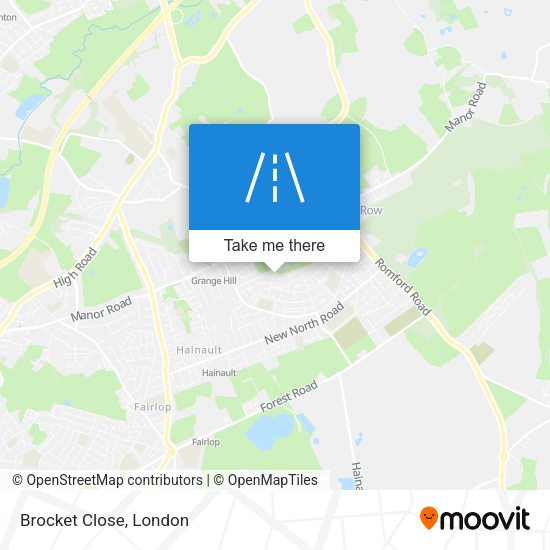 Brocket Close map
