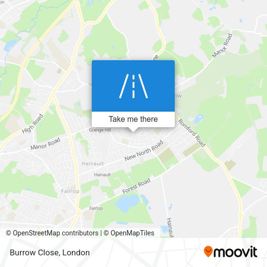 Burrow Close map
