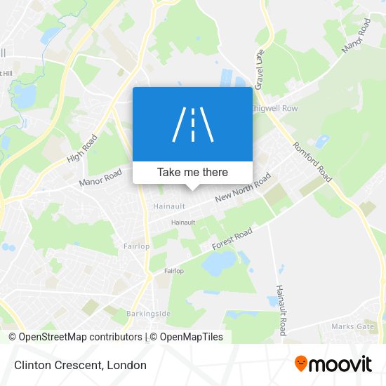 Clinton Crescent map