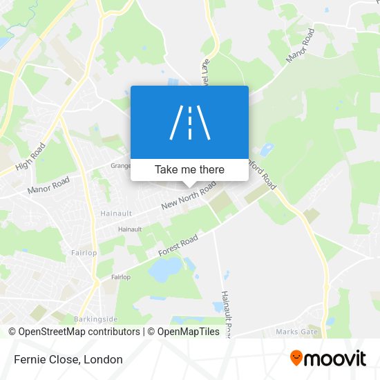 Fernie Close map