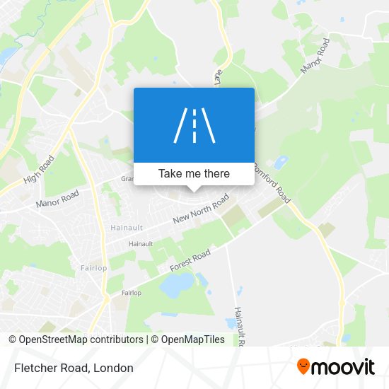 Fletcher Road map