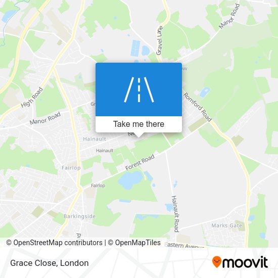 Grace Close map