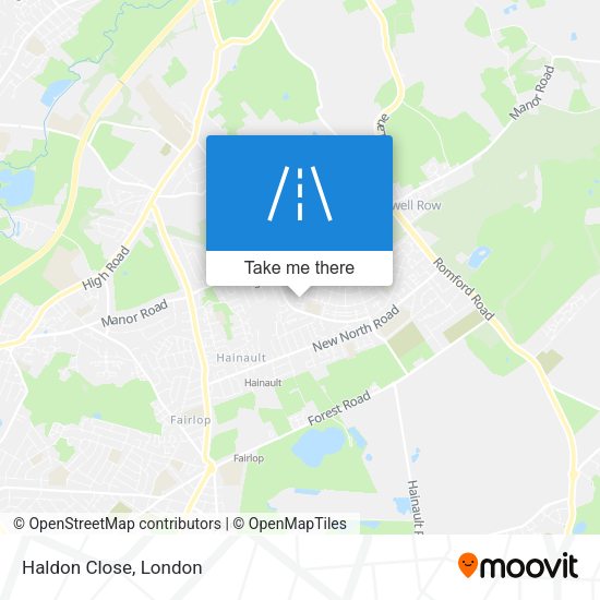 Haldon Close map