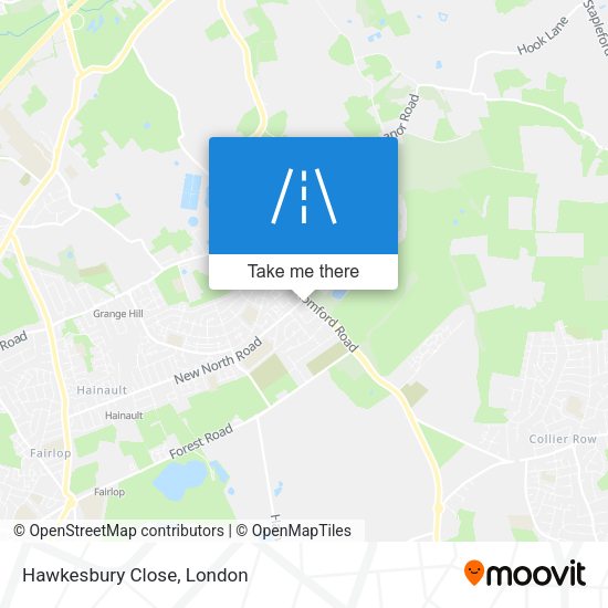 Hawkesbury Close map