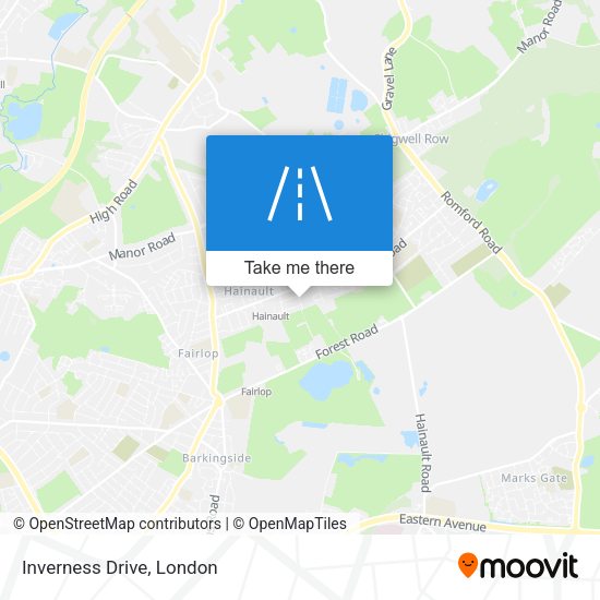 Inverness Drive map